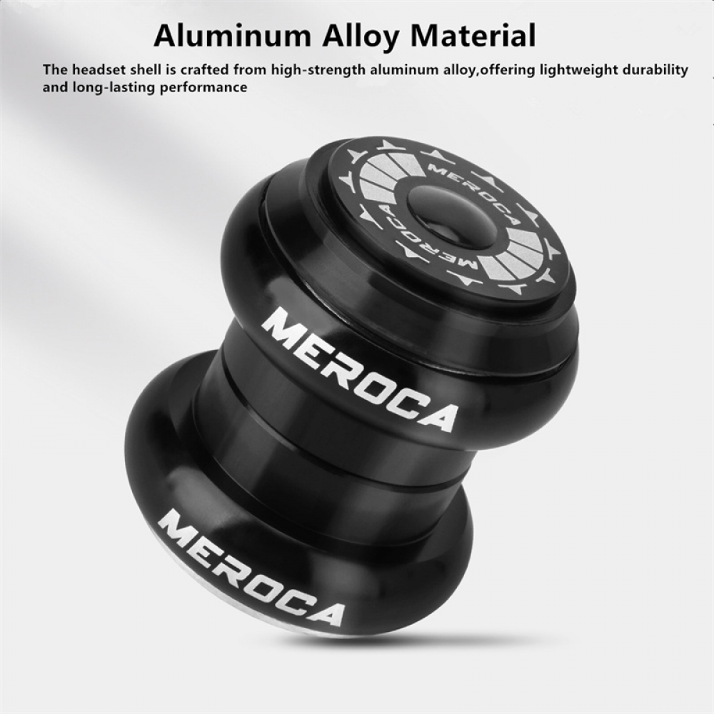 Meroca Mountain Bike Straight Front Fork Headset External 34-34mm Double Sealed Bearing Headset