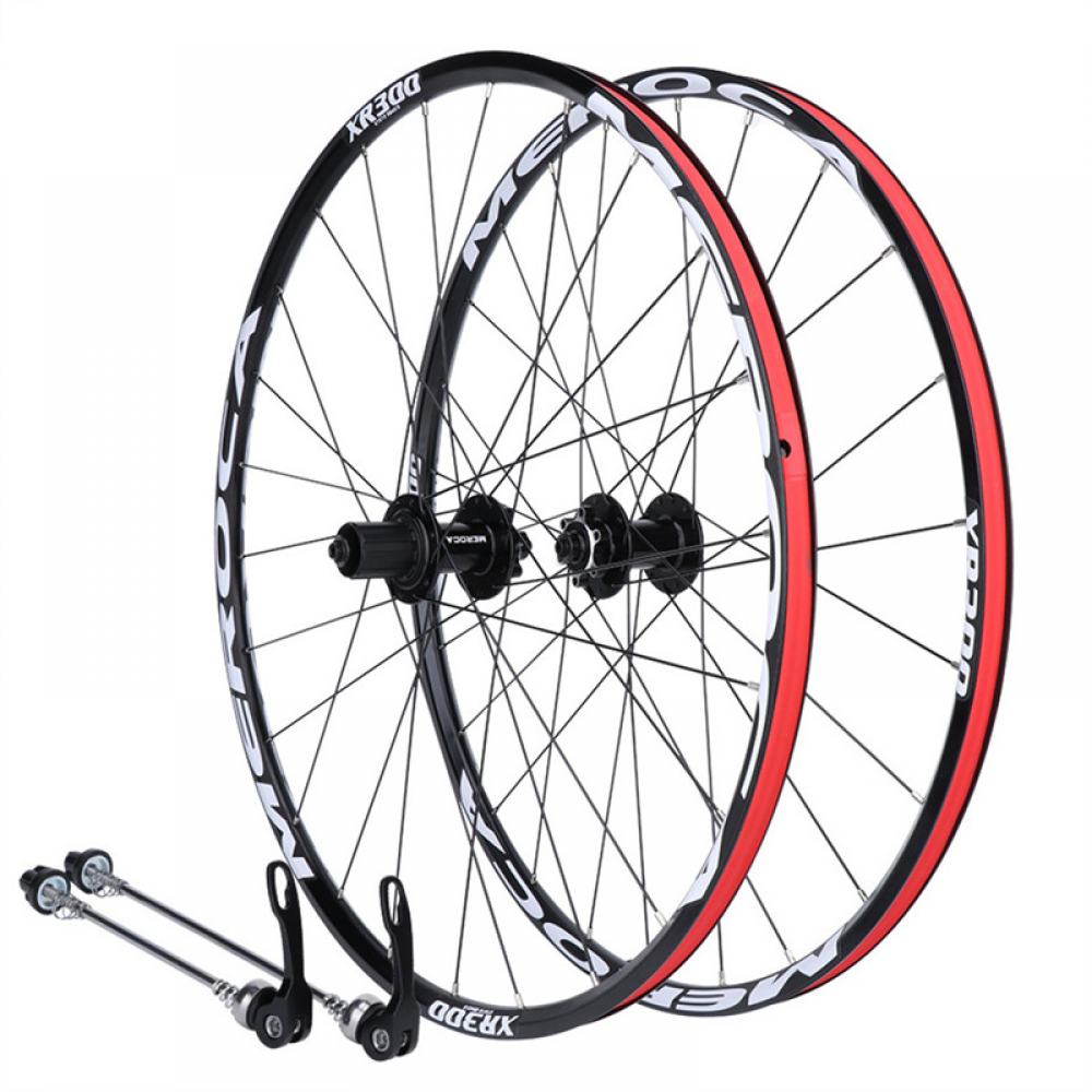 Meroca 26 27.5Inch QR Disc Brake 120-Click Wheelset Mountain Bike 32Holes 11S Aluminum Alloy Wheels