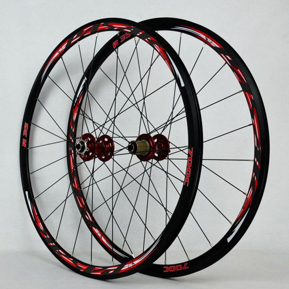 MEROCA R35 700C Road Bike Wheelset 29inch Disc Brake Cross Country Bicycle Wheel Set 30MM Rim Round Spoke Ultralight 1700g
