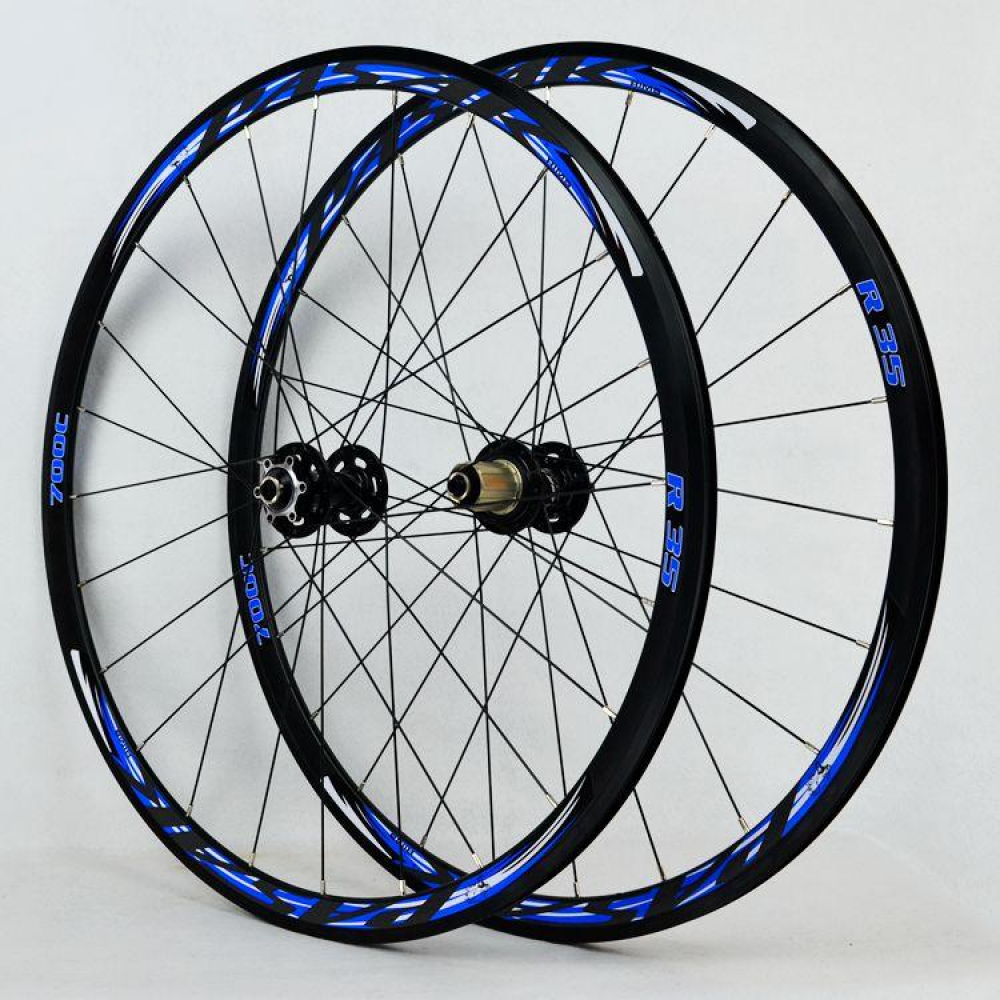 MEROCA R35 700C Road Bike Wheelset 29inch Disc Brake Cross Country Bicycle Wheel Set 30MM Rim Round Spoke Ultralight 1700g