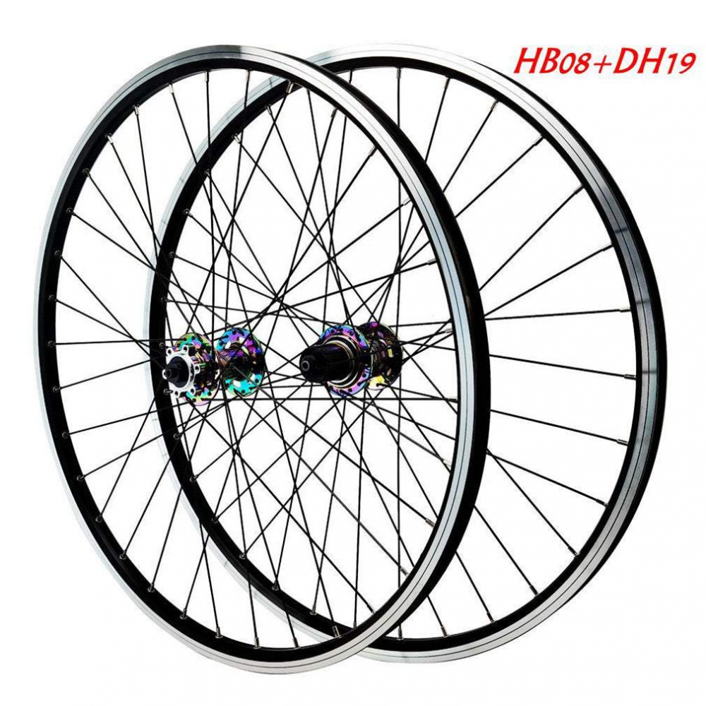 MEROCA Mountain Bicycle Wheel Set 26 27.5 29 Inch Disc V Brake Front 2 Rear 4 Bearings 12 Speed Quick Release Wheels