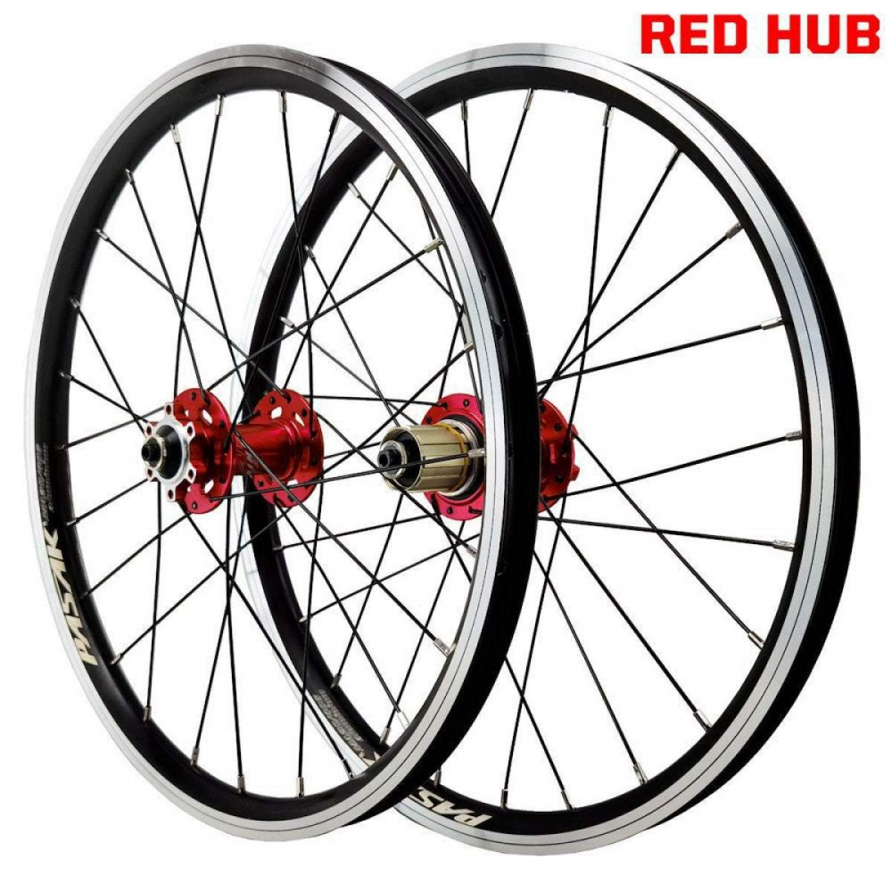 MEROCA 20 Inch 406 451 6 Nails Disc Brake Wheelset 11 12 Speed 6 Claws Mountain Bike Aluminum Alloy Rims C V Brake Cassette Wheels
