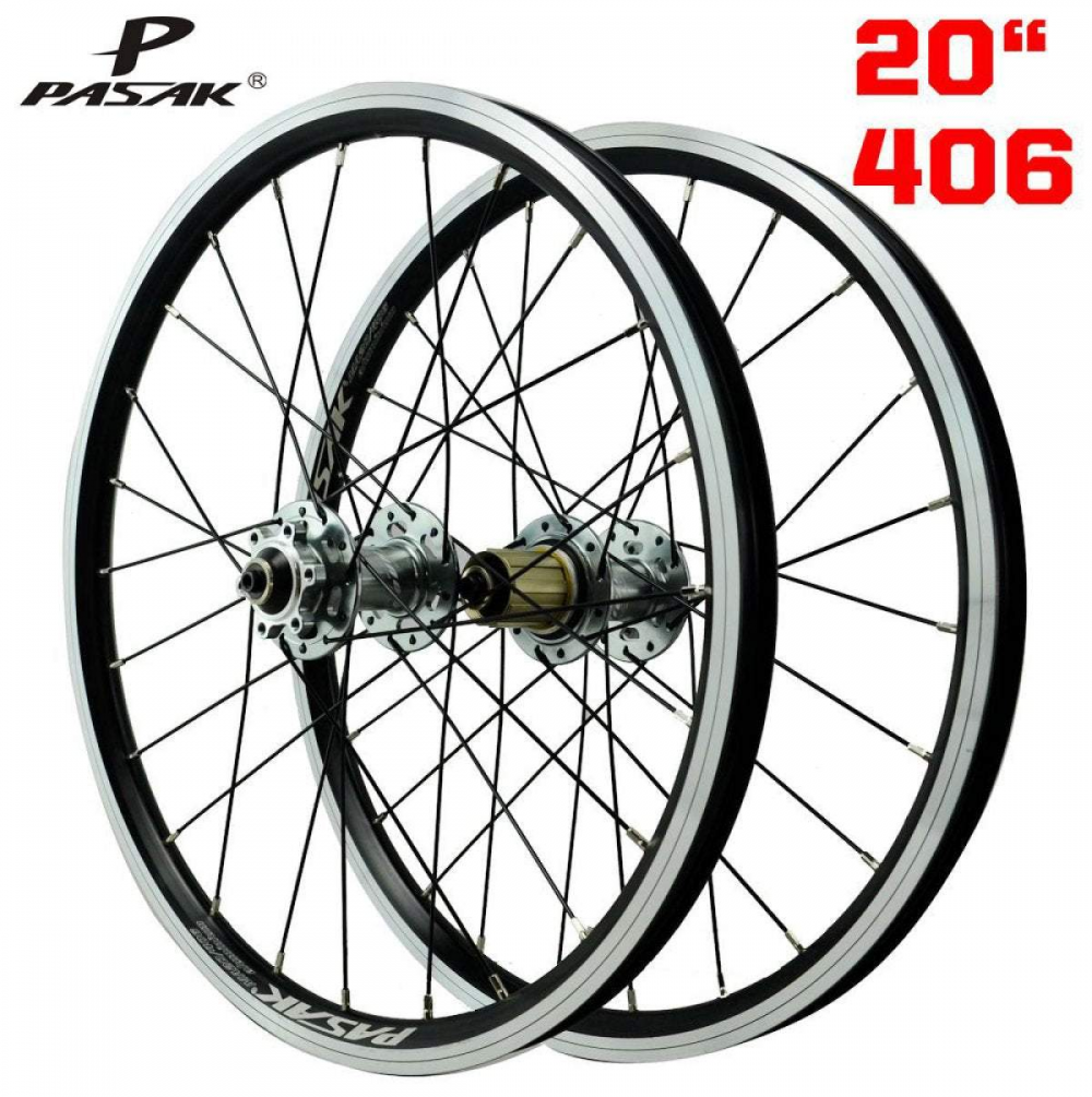 MEROCA 20 Inch 406 451 6 Nails Disc Brake Wheelset 11 12 Speed 6 Claws Mountain Bike Aluminum Alloy Rims C V Brake Cassette Wheels