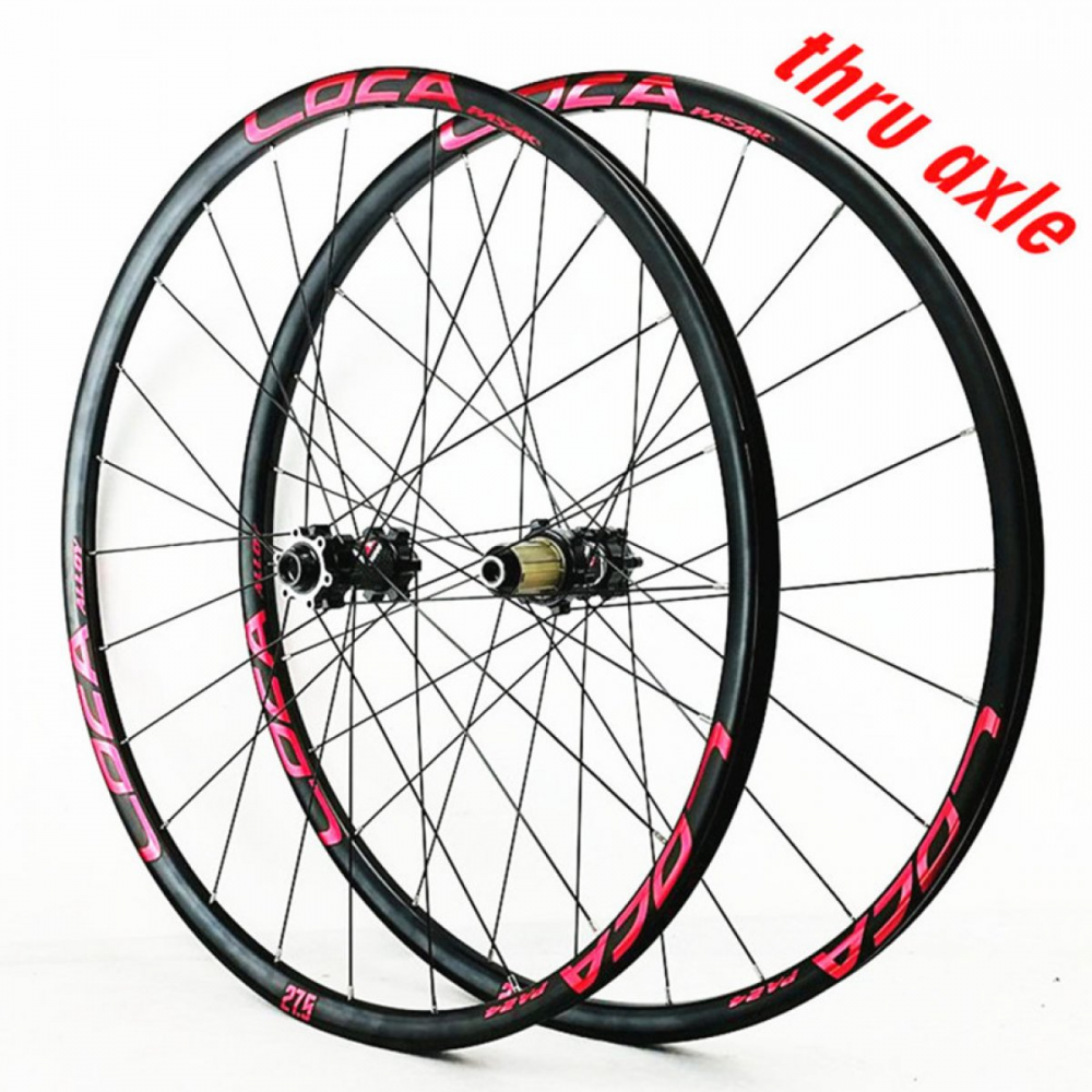 MEROCA 26 27.5 29Inch Thru-axis Wheelset MTB Mountain Bicycle 6 Claw 12Speed Straight Pull Spokes Wheels Rims
