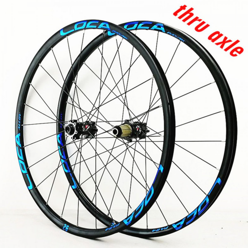 MEROCA 26 27.5 29Inch Thru-axis Wheelset MTB Mountain Bicycle 6 Claw 12Speed Straight Pull Spokes Wheels Rims