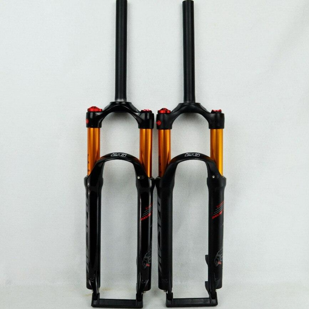 MEROCA MTB Mountain Bike Air Fork 26" 27.5" 29inch ER 1-1/8" Suspension Forks Gas Resilience Oil Damping Line Lock Disc Brake