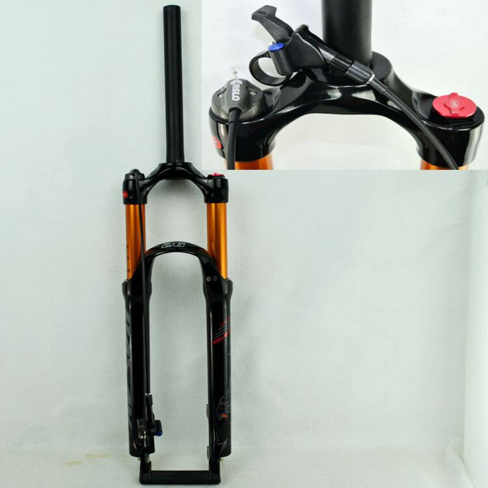 MEROCA MTB Mountain Bike Air Fork 26" 27.5" 29inch ER 1-1/8" Suspension Forks Gas Resilience Oil Damping Line Lock Disc Brake