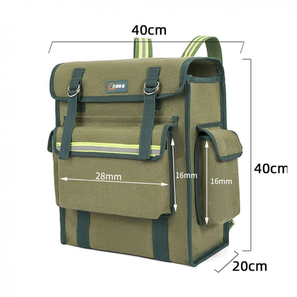 MEROCA Woodworking Electrician Canvas Tool Bag For Brompton Bicycle