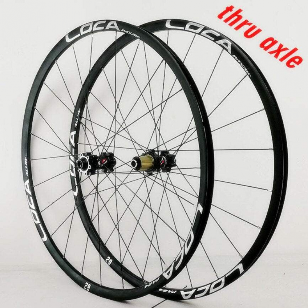 MEROCA MTB Mountain Bike 26/27.5/29inch Wheelset Thru-axis Axle Disc Brake 24H 6Claws Stright Pull 12Speed Wheels 700C Rim
