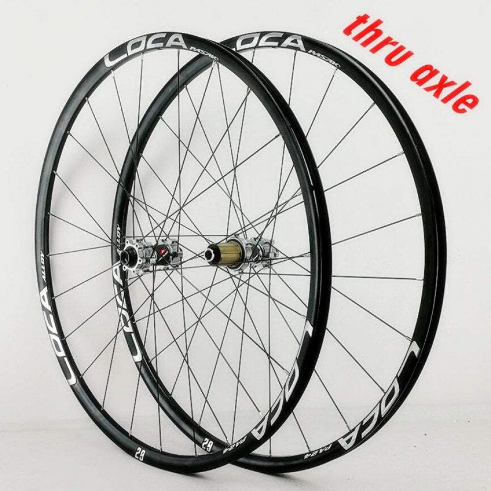 MEROCA MTB Mountain Bike 26/27.5/29inch Wheelset Thru-axis Axle Disc Brake 24H 6Claws Stright Pull 12Speed Wheels 700C Rim