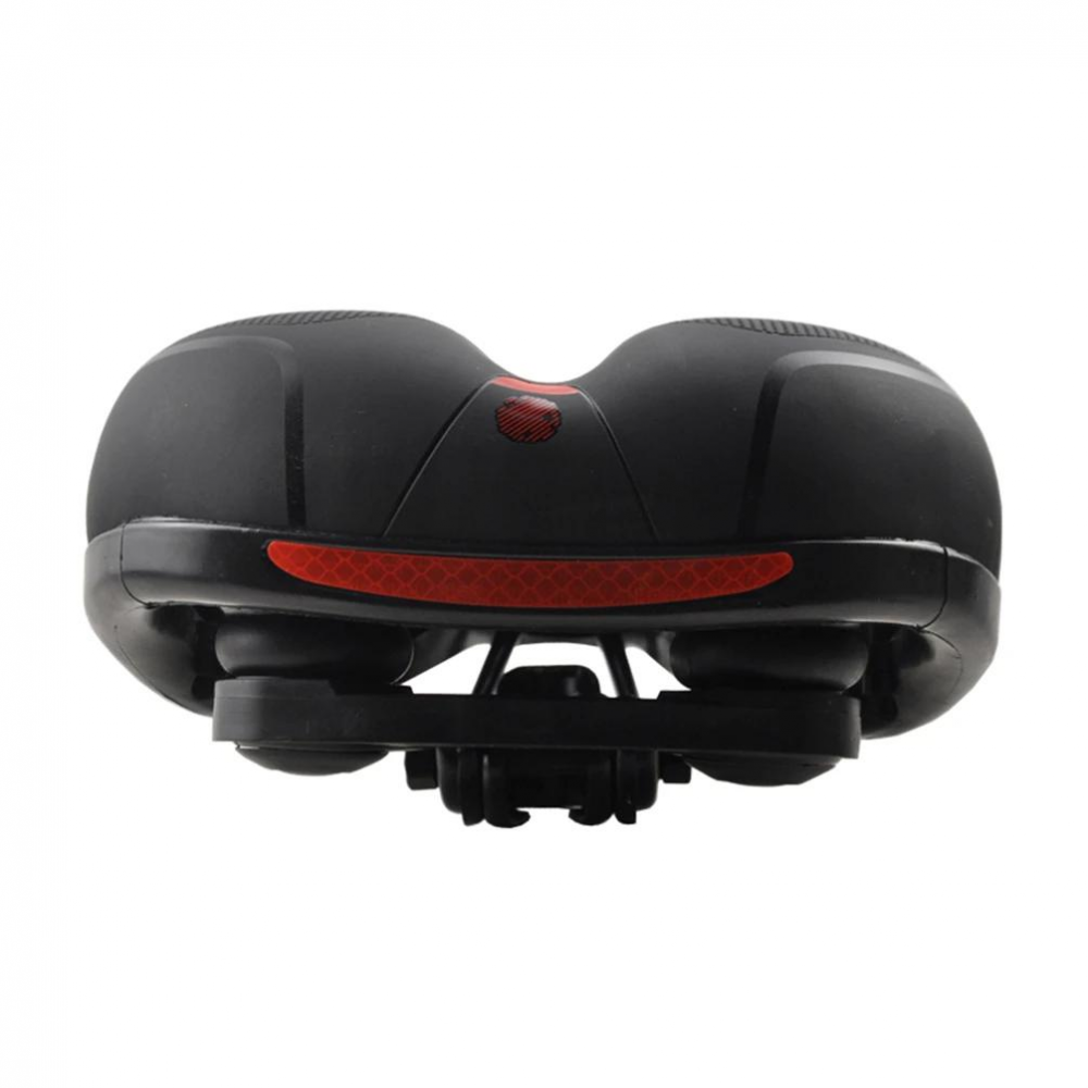 Meroca Shock Absorption Leather Saddle Folding Bicycle Waterproof Soft Large Area Cushion For MTB Road Bike