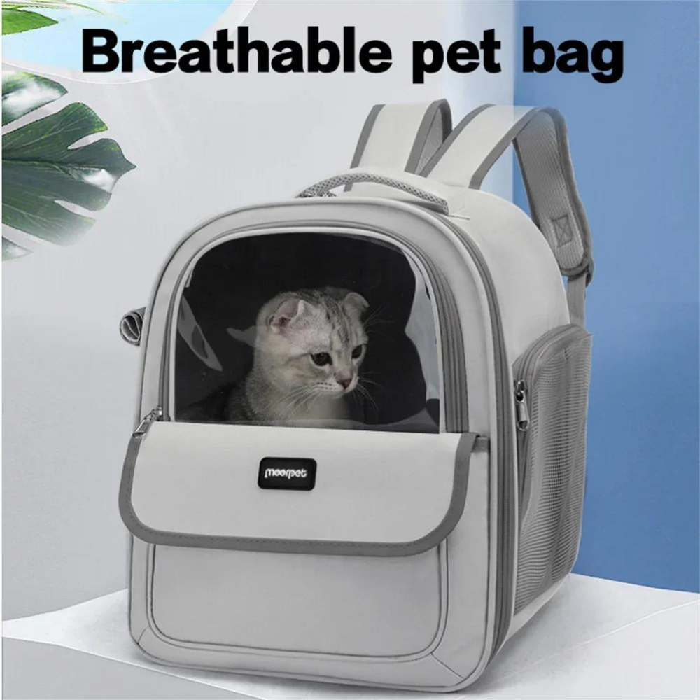 Meroca Pet Bicycle Front Basket Oxford Cloth Backpack Small Dog Cat Carrier Pouch