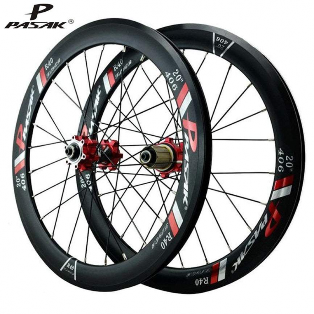 MEROCA MTB Mountain Bike 20 Inch 406 22 Inch 451 R40 Hub Disc Brake 40mm 24H Rims 100/135 Wheelset Bike Wheels