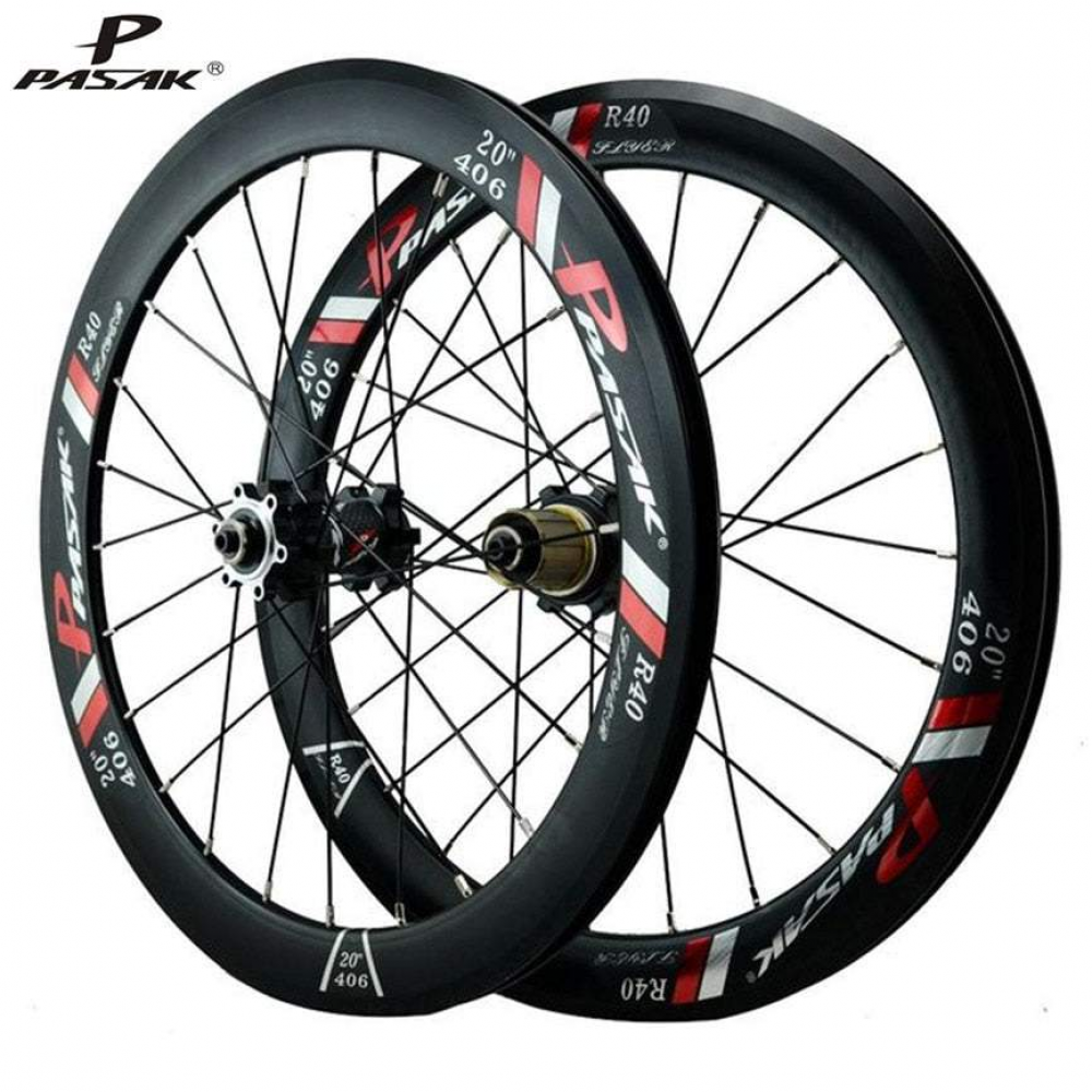MEROCA MTB Mountain Bike 20 Inch 406 22 Inch 451 R40 Hub Disc Brake 40mm 24H Rims 100/135 Wheelset Bike Wheels