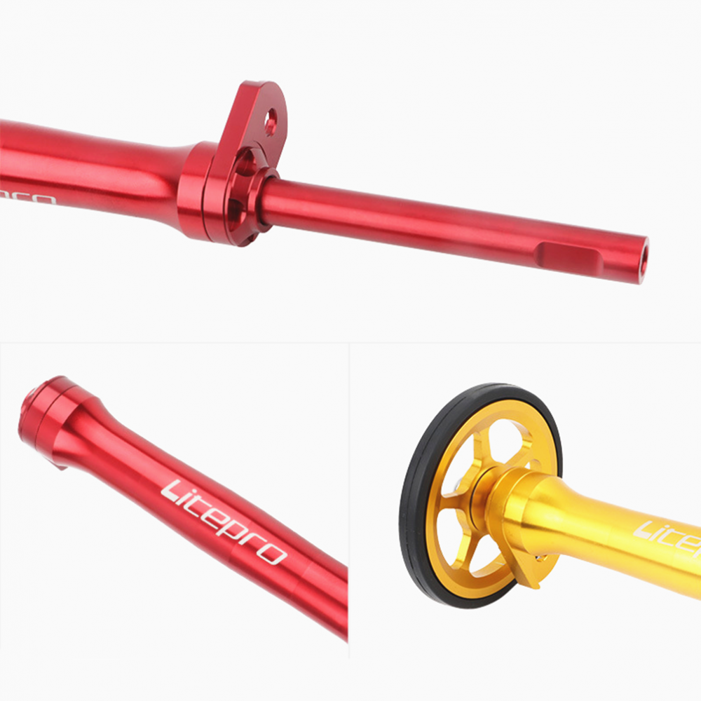 MEROCA Litepro Easy Wheel Telescopic Rod For Brompton Bicycle