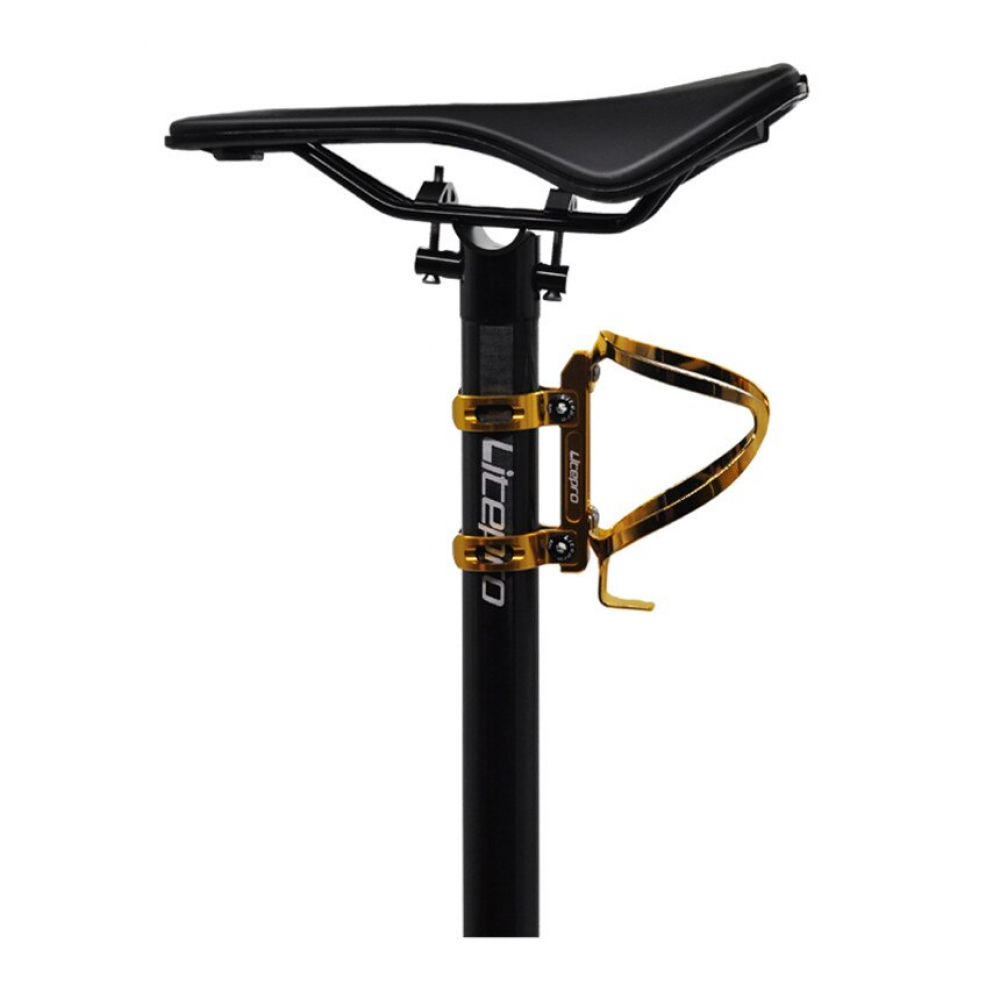 Meroca Litepro For Birdy Bike Seatpost Bottle Cage Holder 33.9/34.9mm For Brompton Bicycle head Tube