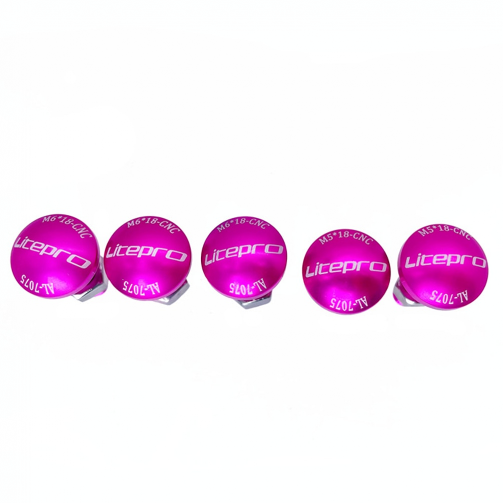 Meroca Litepro For Birdy 2 3 Bicycle Front Wheel Fixing Screw Aluminum Alloy Folding Bike Rear Fork Fixing Bolts 5Pcs
