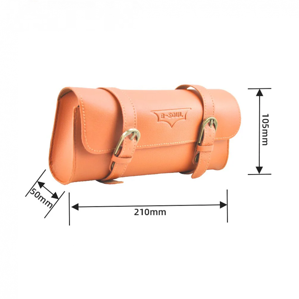 Meroca Leather Retro Handlebar Portable Hanging Bags