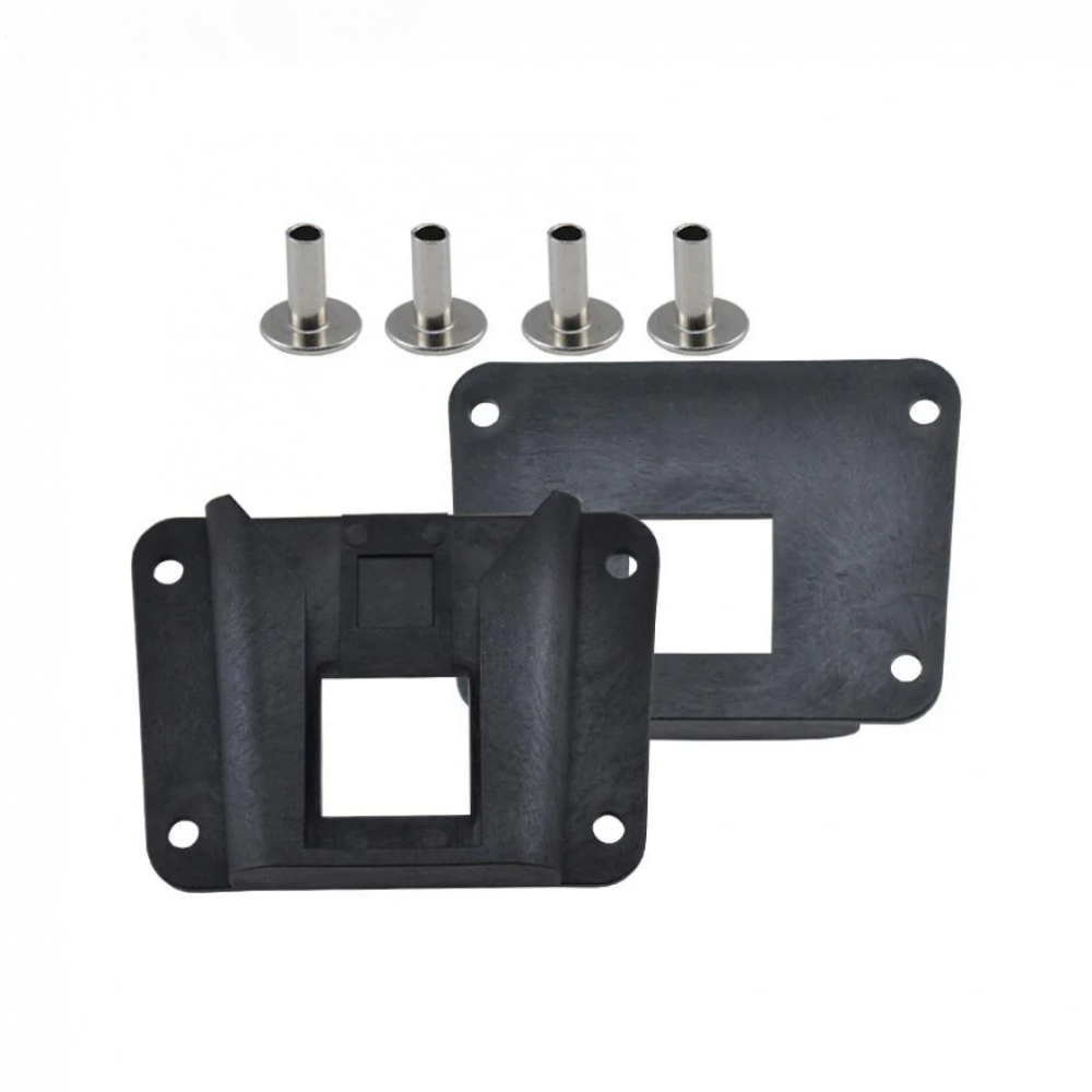 DIY Pig Nose Bag Adapter Hard Shell Storage Panniers Plastic Holder Buckle With Screws For Brompton Bicycle