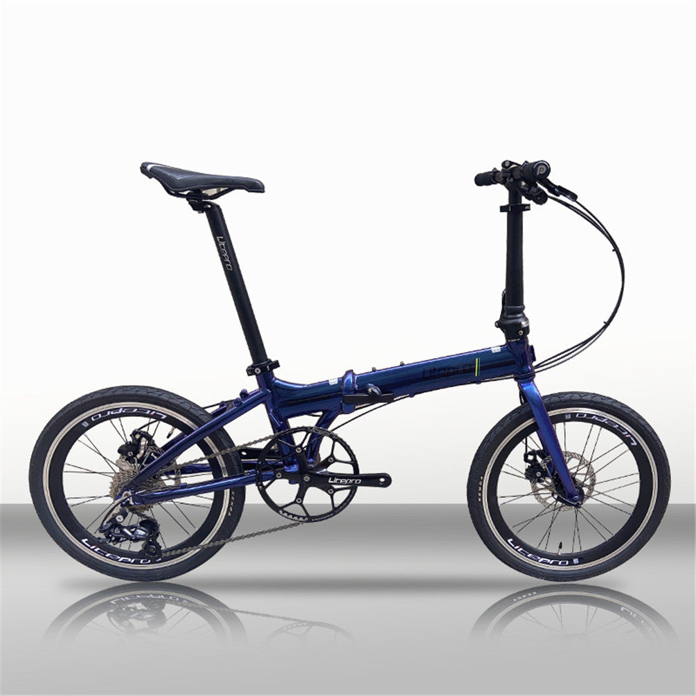 MEROCA Litepro 20Inch Folding Bike Aluminum Alloy Frame External 10Speed Disc Brake Bicycle