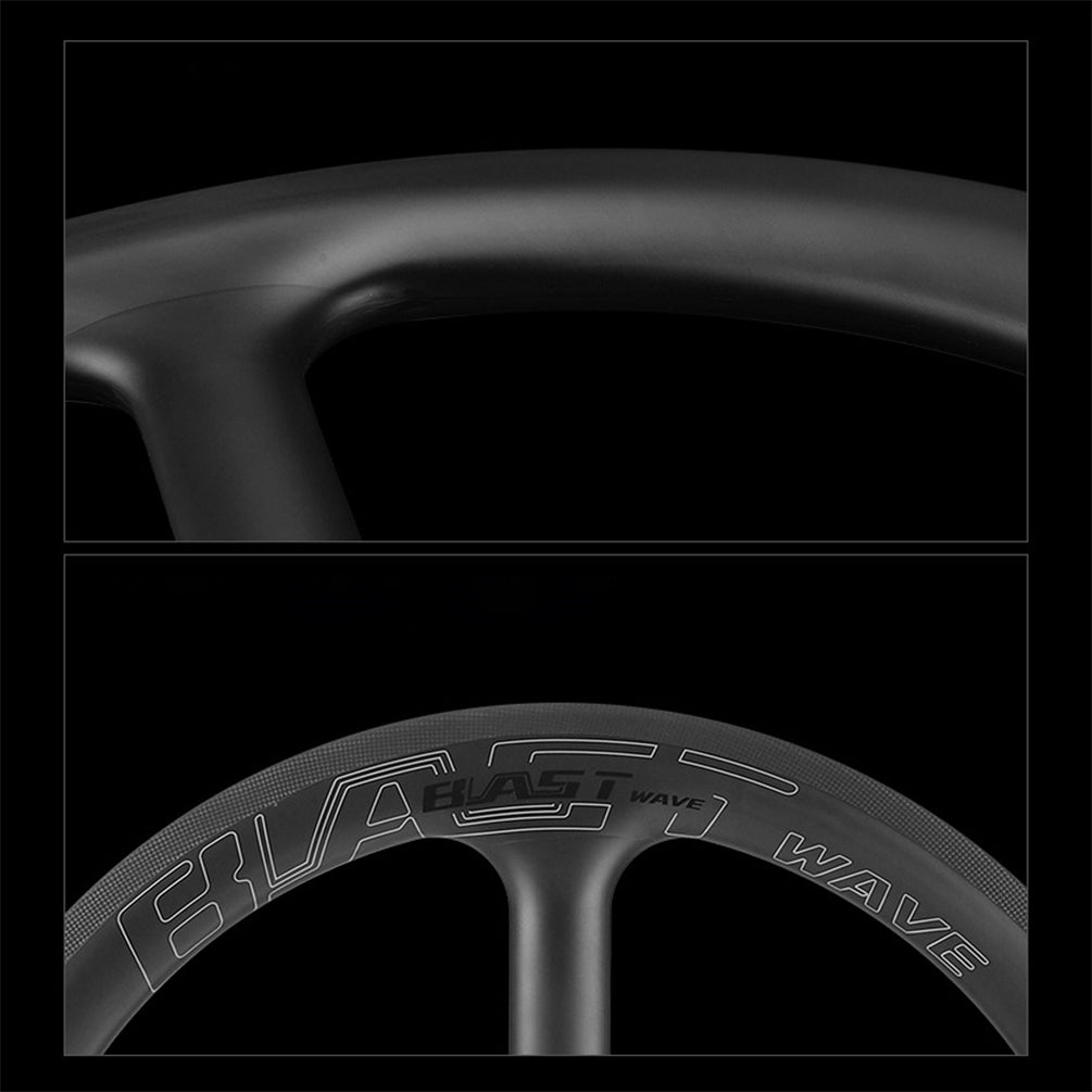 Blast Wave 20Inch 406 Carbon Fibre Disc Rim Brake Wheels For Birdy Bicycle 74x130mm 8-12 Speed Central Lock Wheelset