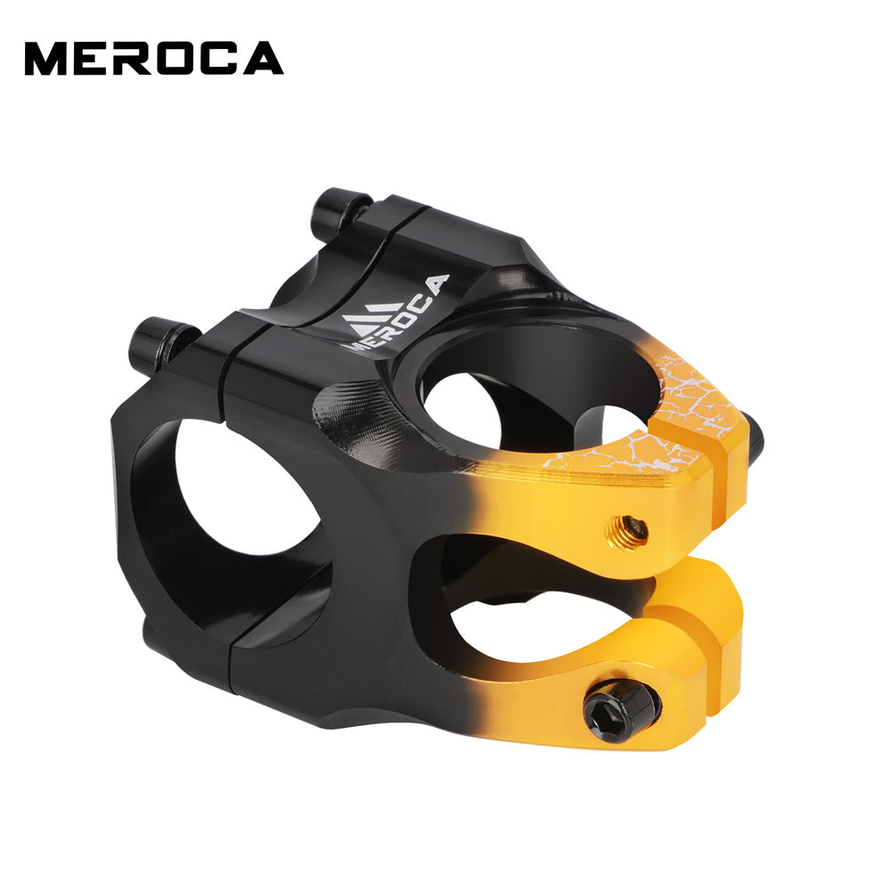MEROCA Mountain Bicycle Handlebar Stem 28.6x31.8x35mm High-Strength Ultra-Light Aluminum Alloy CNC Road Bicycle Stem