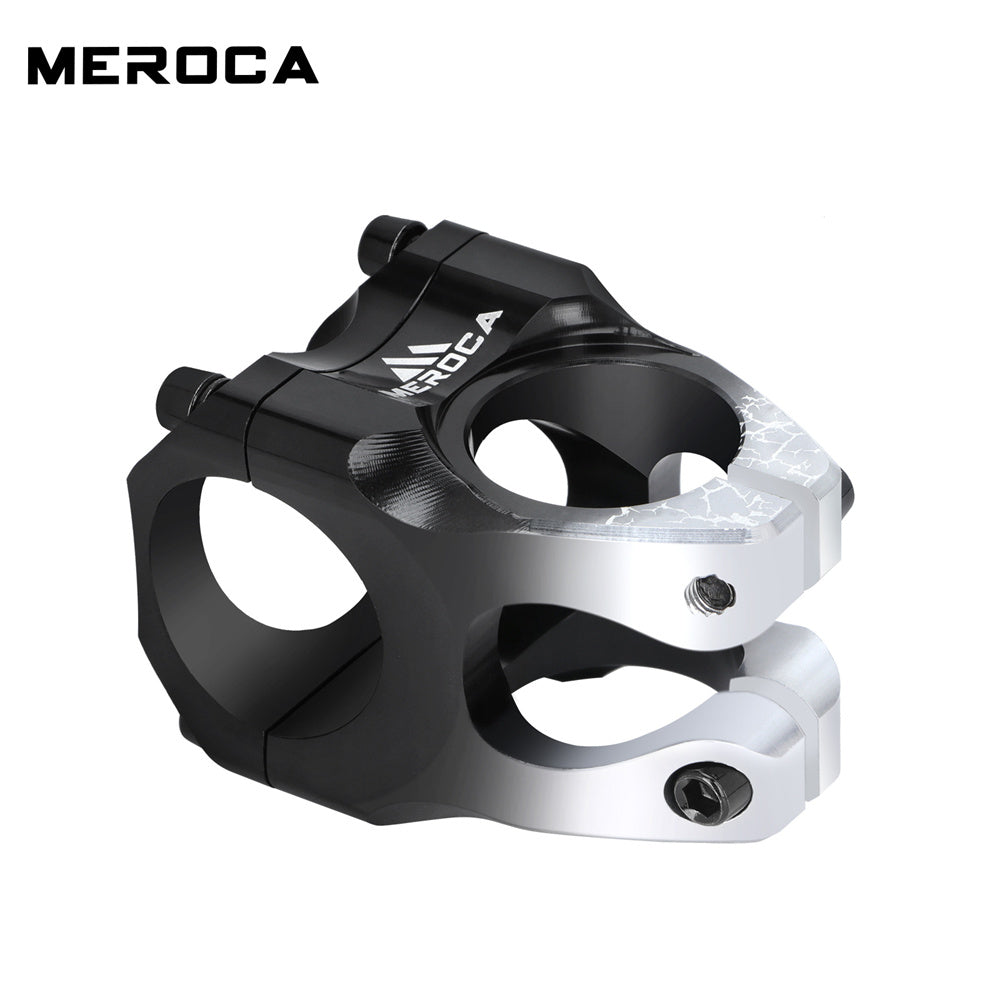 MEROCA Mountain Bicycle Handlebar Stem 28.6x31.8x35mm High-Strength Ultra-Light Aluminum Alloy CNC Road Bicycle Stem