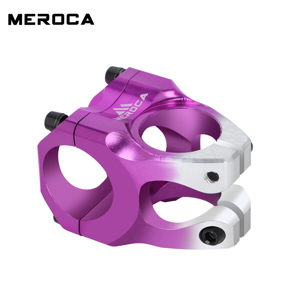 MEROCA Mountain Bicycle Handlebar Stem 28.6x31.8x35mm High-Strength Ultra-Light Aluminum Alloy CNC Road Bicycle Stem