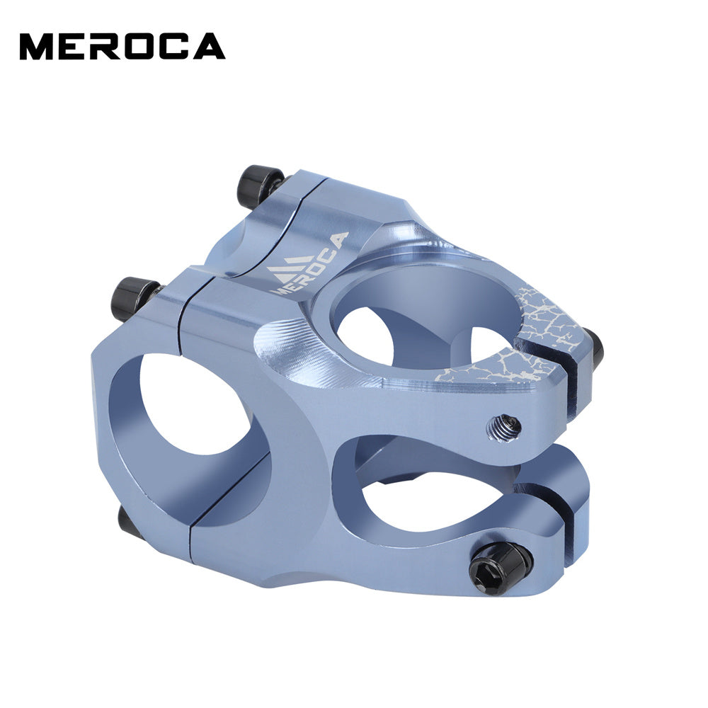 MEROCA Mountain Bicycle Handlebar Stem 28.6x31.8x35mm High-Strength Ultra-Light Aluminum Alloy CNC Road Bicycle Stem