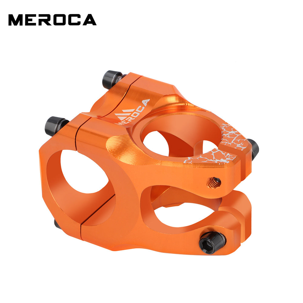 MEROCA Mountain Bicycle Handlebar Stem 28.6x31.8x35mm High-Strength Ultra-Light Aluminum Alloy CNC Road Bicycle Stem