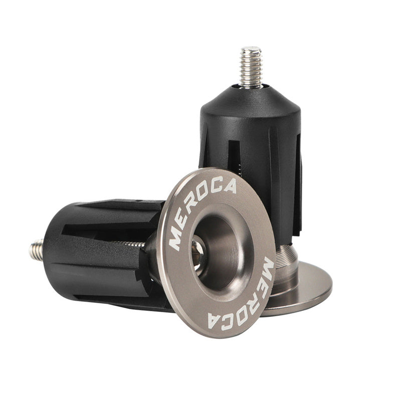 Meroca Mountain Bike Expansion Lock Plug Aluminum Alloy Road Bicycle Handlebar End Cover