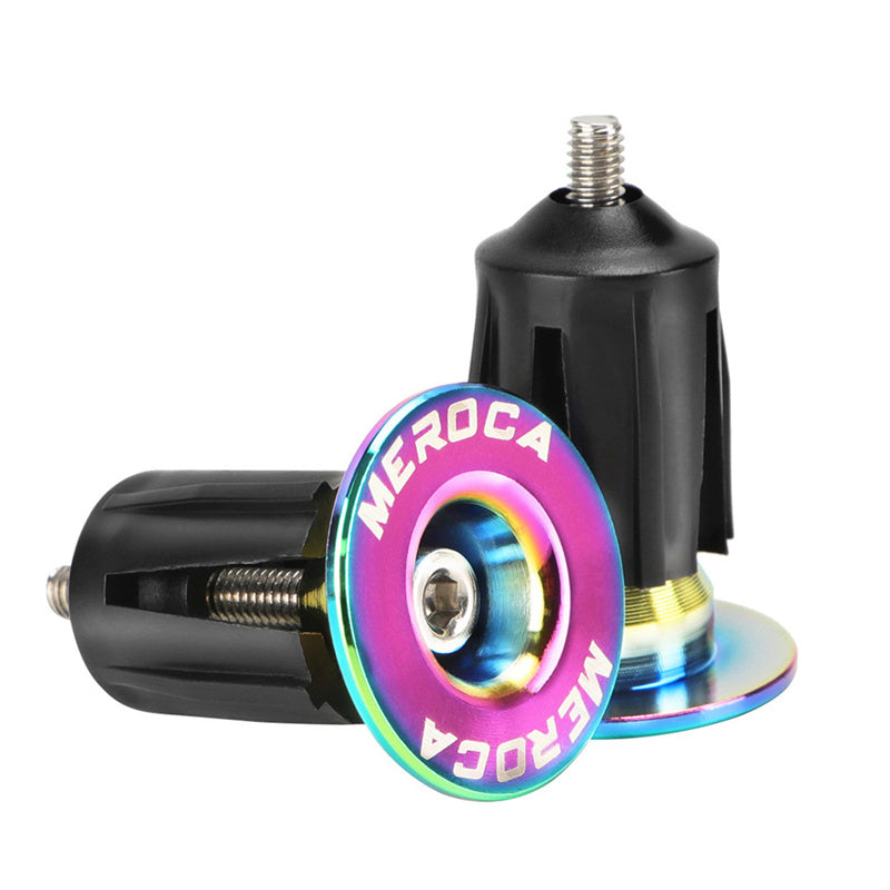 Meroca Mountain Bike Expansion Lock Plug Aluminum Alloy Road Bicycle Handlebar End Cover
