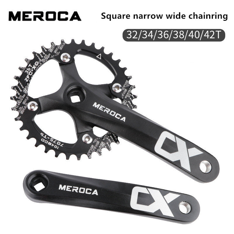 Meroca Mountain Bike Chainring 104BCD Square Crank 8/9/10/11Speed Narrow Wide Sprocket