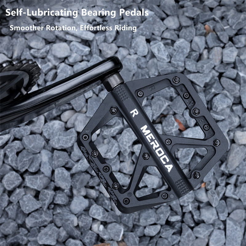 Meroca Mountain Bike Nylon Pedals Road Folding Bicycle Wide Anti Slip Bearings XC Pedal