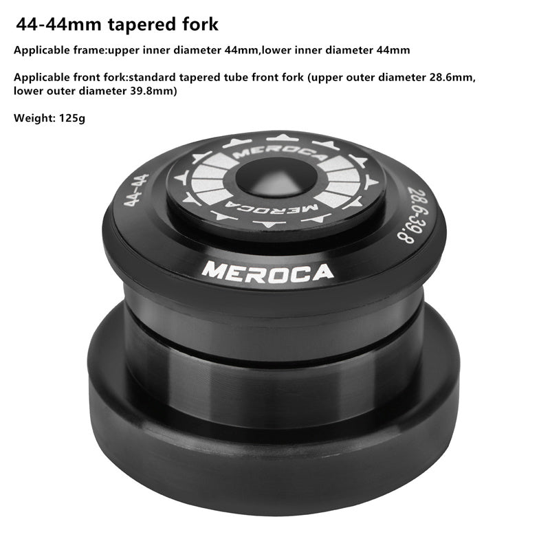 Meroca Mountain Bicycle Dual Bearing Headset Road Bike Straight Tapered Tube Fork Headset