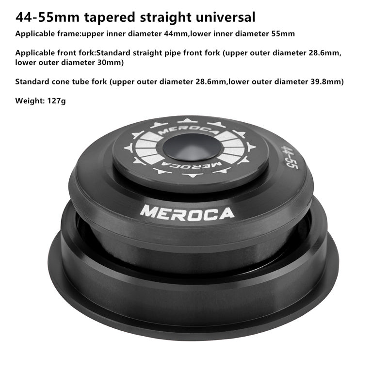 Meroca Mountain Bicycle Dual Bearing Headset Road Bike Straight Tapered Tube Fork Headset