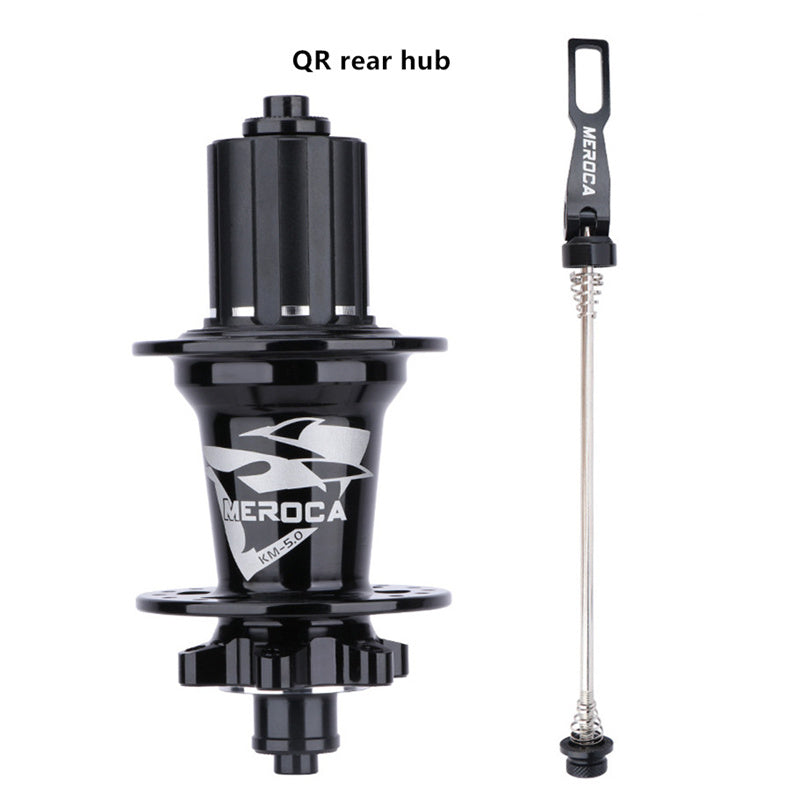 Meroca Mountain Bicycle 32 Holes 6bolts Disc Hub Bike QR Thru Axle 5 Bearing Hubs
