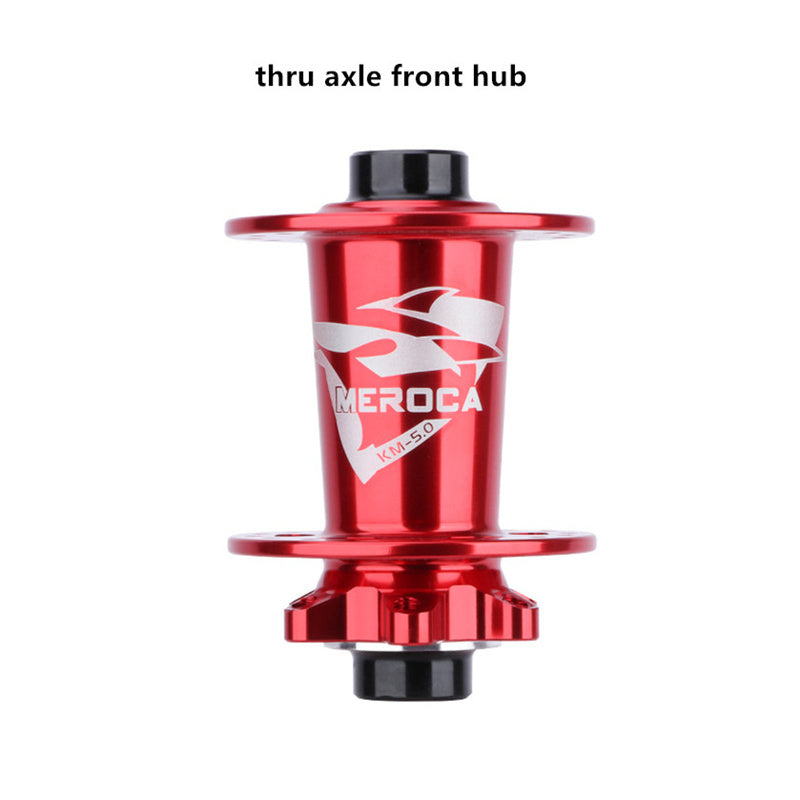 Meroca Mountain Bicycle 32 Holes 6bolts Disc Hub Bike QR Thru Axle 5 Bearing Hubs