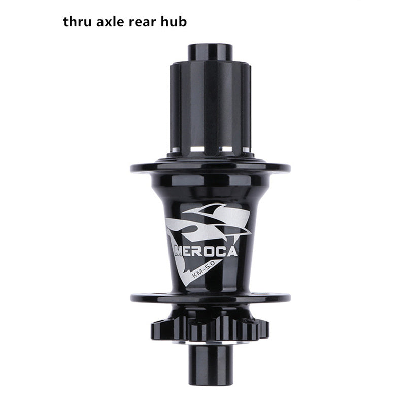 Meroca Mountain Bicycle 32 Holes 6bolts Disc Hub Bike QR Thru Axle 5 Bearing Hubs
