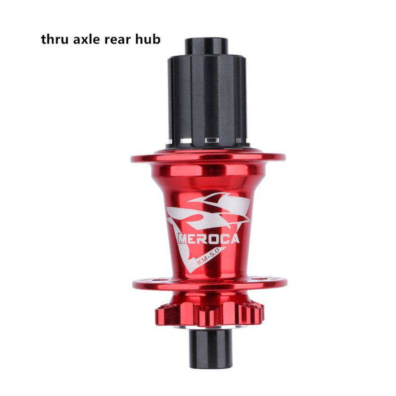 Meroca Mountain Bicycle 32 Holes 6bolts Disc Hub Bike QR Thru Axle 5 Bearing Hubs