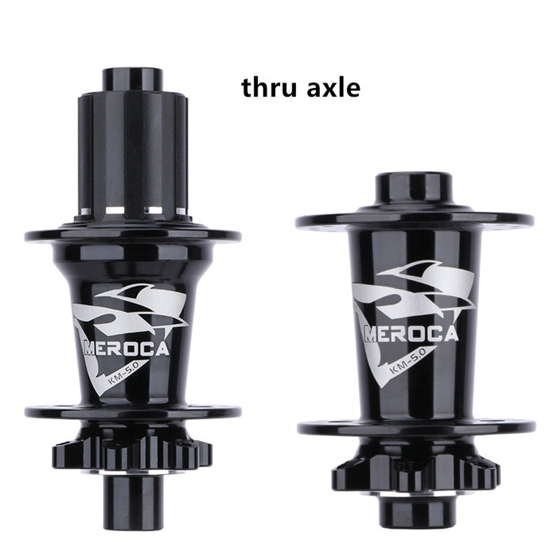 Meroca Mountain Bicycle 32 Holes 6bolts Disc Hub Bike QR Thru Axle 5 Bearing Hubs