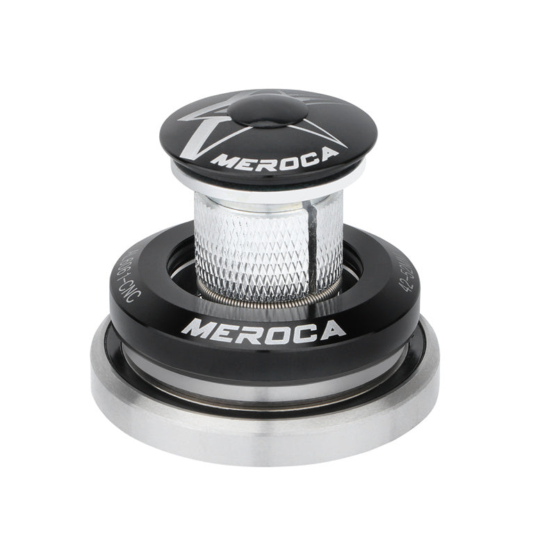 Meroca Bicycle Carbon Frame Headset 41.8/42-52mm Dual Bearing Expansion Plug Straight/Tapered Steerer Tubes Headset