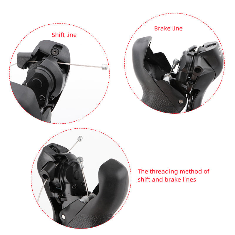 MEROCA Road Bike Shifter Brake/Shift Lever 2*8/3*8 Speed 16S 24S