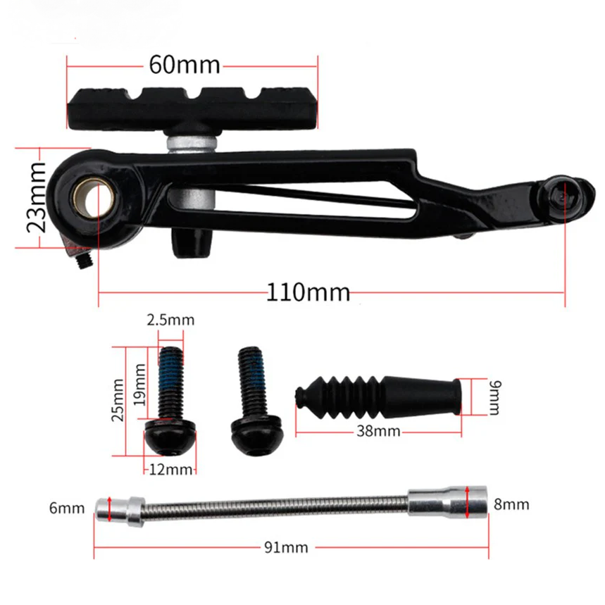 Meroca Litepro Long Arm V Brake Folding Bike 412 Modified 14 Inch Changed 16 Inch 406 Changed 451 Long Arm SP8 Brake