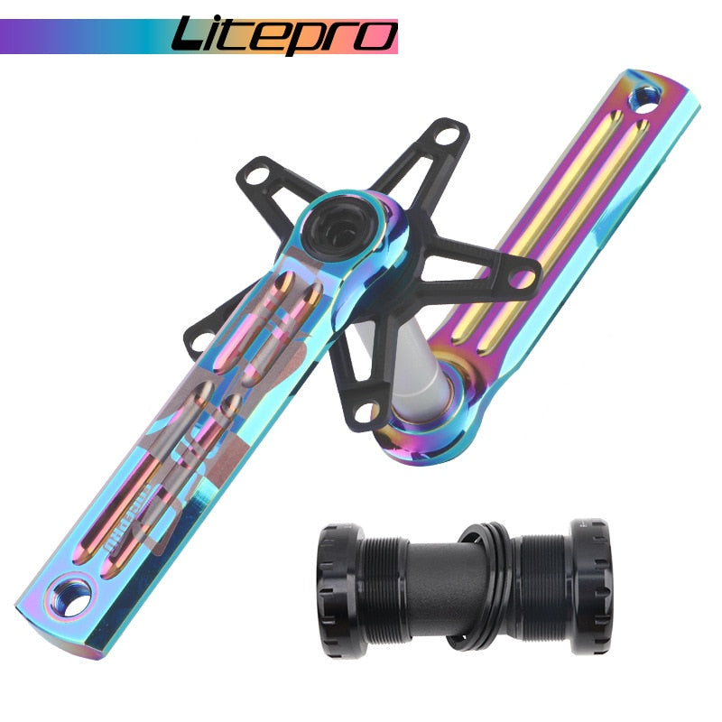 MEROCA Litepro Edgepro Electroplating Integrated Crankset & Chainring