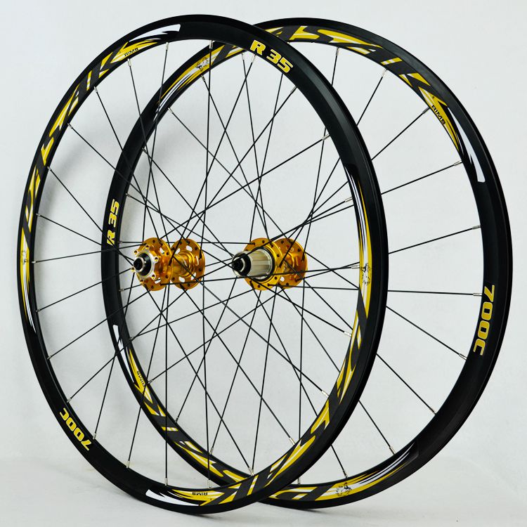 MEROCA R35 700C Road Bike Wheelset 29inch Disc Brake Cross Country Bicycle Wheel Set 30MM Rim Round Spoke Ultralight 1700g