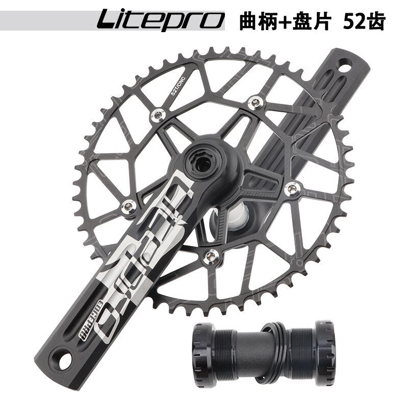 MEROCA Litepro Edgepro Electroplating Integrated Crankset & Chainring