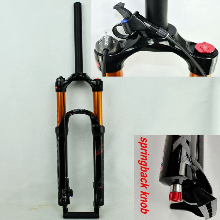 MEROCA MTB Mountain Bike Air Fork 26" 27.5" 29inch ER 1-1/8" Suspension Forks Gas Resilience Oil Damping Line Lock Disc Brake