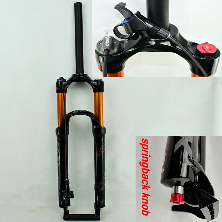 MEROCA MTB Mountain Bike Air Fork 26" 27.5" 29inch ER 1-1/8" Suspension Forks Gas Resilience Oil Damping Line Lock Disc Brake