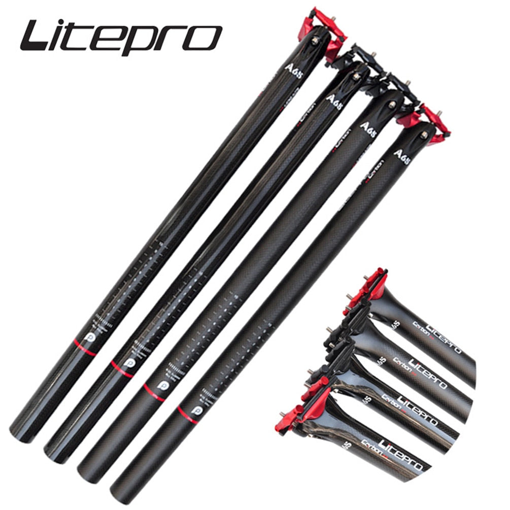 MEROCA Litepro A65 Carbon Fiber Integrated Seatpost 33.9mm/31.8mm